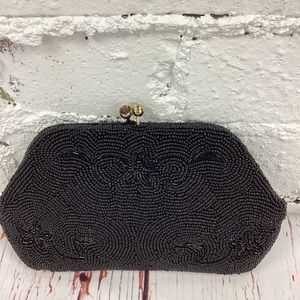 Hand made beaded evening clutch
